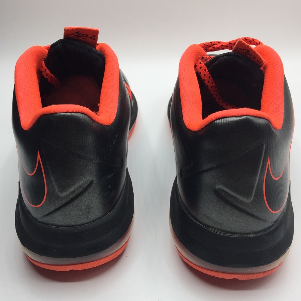 Nike Lebron 10 Low Size 9.5 Black Basketball Shoes - Picture 4 of 6